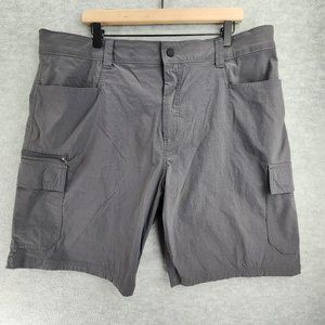 Orvis Cargo Shorts Mens 38 Dark Gray Charcoal Utility Pockets Outdoors Rugged